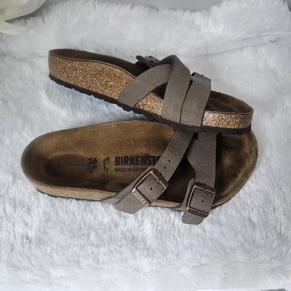 BIRKENSTOCK Yao Birko-Flor Birkibuc Sandals - Picture 5 of 11